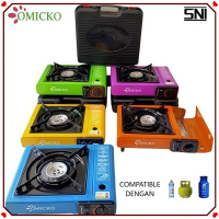 Kompor portable 2in1 omicko/bisa pilih WARNA/bisa gas kecil dan tabung 3kg - Termurah