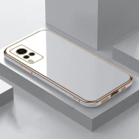 6D Plating Soft TPU Case For Vivo X80 X70 X60 Pro Plus X50 X30 X27 X60T X70T S12 S10 S9 S7 S9E S10E Luxury Silicone Bumper Cover