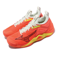 Mizuno 排球鞋 Wave Momentum 3 男鞋 橘 羽球鞋 緩衝 室內運動 美津濃 V1GA2312-02