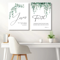 LegnaHome - Hiasan Dinding Poster Kayu Kristen Aesthetic Kutipan AlKitab Injil Bible 30x40 cm