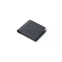 Dompet COACH CC EMBOSSED LEATHER BLACK WALLET 100% ORIGINAL 11X10CM +CARD