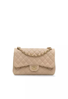 CHANEL 二手香奈兒 Jumbo 經典羊皮雙蓋包