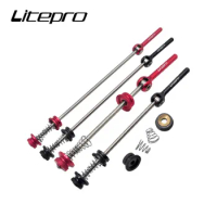 Litepro Titanium Alloy Quick Release Lever MTB Mountain Bike Wheelset QR Rod For Road Folding Bicycles Wheels Skewers