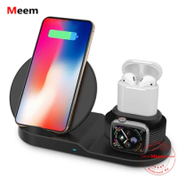 3 in 1 10W Qi Wireless Charger Dock Stand Fast Charging For iPhone11 Pro XRXS Max 8 for iPhone Air Pods Apple Watch