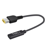 Chuyên nghiệp 65W USB-C Dây điện Sạc Cáp PD Sạc Type-C Nữ Vuông Mỏng Tip For Lenovo Yoga 2 Pro 13 Th