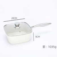 內地直送 - 方形湯鍋家用麥飯石雙層加厚多功能燉鍋大容量煲湯鍋