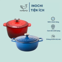 (CHÍNH HÃNG KAIYO) Nồi gang Oceno cao cấp size 20cm thành cao và 22cm