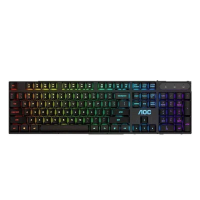 AOC KB101 USB 有線 RGB 英文遊戲鍵盤 黑色(V072)