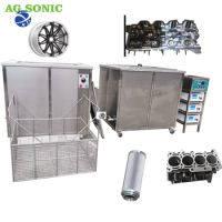 industrial long ultrasonic washing cleaner machine for filter cylinder head engine block turbine spare parts