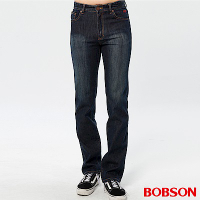 BOBSON 男款熱感IN直筒牛仔褲(藍52)