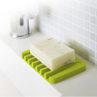 日本【YAMAZAKI】Flow斷水流肥皂架-綠★浴室收納/衛浴收納/肥皂盤/肥皂