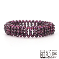 【晶好運】天然紅石榴手工編製手排/正向能量(BB-393/現貨)