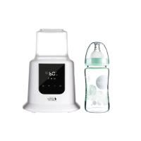 【Mammy Village 六甲村】BabyPot高效速熱溫奶器+沐光朵朵輕量寬口玻璃奶瓶(哺乳用品/育兒神器/母乳回溫)