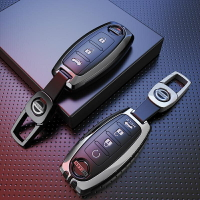 NISSAN 尼桑金屬鑰匙殼 適用2021款日產14代軒逸車鑰匙套 奇駿 天籟 逍客 騏達 樓蘭