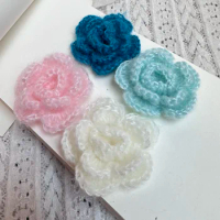 18 colors 5.8cm handmade sea horse hair hand hook flower clothing accessories clothing bag socks decoration hairpin wool flower