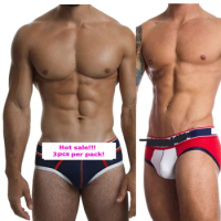 OR/H389 Soft Mesh Jockstraps Men Cotton Underwear Sexy Gay Penis pouch bikini buttocks Hollow thong men underwear