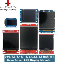 TFT Display 0.96/1.3/1.44/1.77/1.8/2.4/2.8 inch IPS 7P SPI HD 65K TFT Full Color LCD Module ST7735 Drive IC 80*160 For Arduino