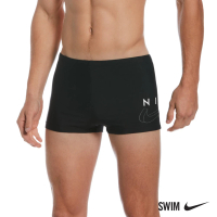 【NIKE 耐吉】SWIM 泳褲 四角泳褲 男泳裝 黑 NESSC580-001