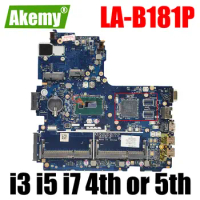 ZPL40 ZPL50 ZPL70 LA-B181P Motherboard 2957U I3 I5 I7 4th Gen 5th Gen CPU For HP Probook 450 G2 aptop motherboard Mainboard