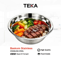 TEKA 16CM Wadah Makanan Mangkuk Makan Siang Dari Baja Tahan Karat / Mangkuk STAINLESS Baskom Stainle
