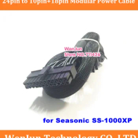 High quality 60cm 24Pin to 18pin+10Pin Modular Power Supply Adapter cable for Seasonic SS-1000XP Series