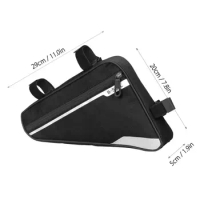 Capacity Tool Pouch Bag MTB Bike Bicycle Accessories Front Tube Frame Bag Bike Triangle Bag Bike Triangle Pouch Bicycle Bag