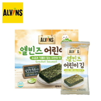韓國 愛彬思 ALVINS 烘烤寶寶海苔 (10包入) 無調味海苔 寶寶海苔 海鹽海苔 兒童海苔 (三組可選）