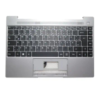 Laptop PalmRest&amp;keyboard For MEDION MB30017005 XK+HS412 Silver Top Cover Black Belgium BE/German GR keyboard