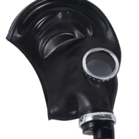 Natural Latex Gas Mask Hood Face Guard
