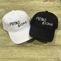 New Freenbecky Fans Meeting Signature Same Hat Letter Embroidery Cotton Baseball Hat Unisex Freen becky Homemade by fans