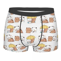 Sexy Boxer Bubu Dudu Cartoon Shorts Panties Men Underwear Panda Bear Polyester Underpants for Homme Plus Size
