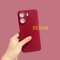 Soft Case Xiaomi Redmi 13C / Poco C65 Silikon Slim Matte Silikon Sandstone Merah