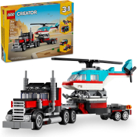 【LEGO 樂高】LT31146 創意大師三合一系列 - 平板卡車和直升機