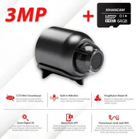 XIHANCAM 3MP CCTV Mini Tersembunyi Spy Cam Wifi CCTV Kecil Spy Kamera Mini Wifi Jarak Jauh Lewat HP