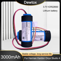 3.7V 3000mAh Rechargeable Li-ion Battery for Harman/Kardon Onyx Studio 4 Onyx 4 ICR22650 Speaker Battery