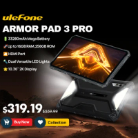 (New)Ulefone Armor Pad 3 Pro Rugged Tablet 33280 mAh MediaTek MT8788 16GB RAM(8+8) 256GB ROM 50MP 10.36"2K Android