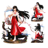 30cm Inuyasha Anime Figure Kikyo GK Statue Kikyō PVC Action Figure Sesshoumaru Figurines Toy Collection Model toy Gifts
