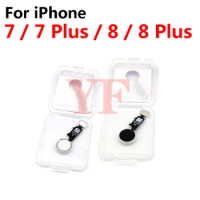 For Apple Iphone 7 / 7 Plus / 8 / 8 Plus Return Back Button Key Back No Touch ID Fingerprint Home Button Flex Cable