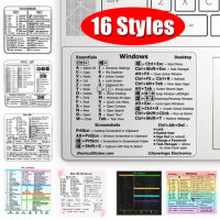 Computer Reference Keyboard Shortcut Sticker Adhesive for PC Laptop Desktop for Apple Macbook Pro Chromebook Windows Photoshop