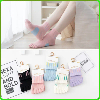 Tất/vớ ngón chân cổ thấp cute, Tất xỏ ngón cổ nhỡ, cổ thấp co dãn thấm hút tốt, tất nữ xinh
