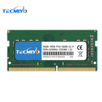 TECMIYO 16GB DDR4 2400MHz Sodimm Ram PC4-19200S Notebook Memory RAM 2RX8 1.2V for Laptop