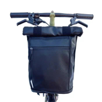 Folding bicycle carrier bag for brompton front bag backpack with frame