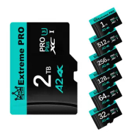 Extreme Pro 2TB A2 High Speed 128GB Flash SD Card 512GB 256GB 64GB Micro Tarjeta SD 1TB Memory Card For Cameras Drone Gaming