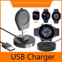 Dock Charger Adapter wireless USB Charging Cable Cord Stand for Amazfit GTR2 GTR 2e GTS2 GTS2 mini Bip U T-rex Pro Smart Watch