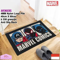 Disney Marvel Official Merchandise Avengers keset kaki anak 40 cm x 60 cm anti slip motif kartun kar