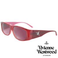 【Vivienne Westwood】亮眼水鑽土星款太陽眼鏡(粉 VW594_05)