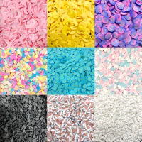 50g Blue Earth Cloud Slice Polymer Clay Colorful Sprinkles For Crafts DIY Nail Art Decoration Slime Filling Accessories