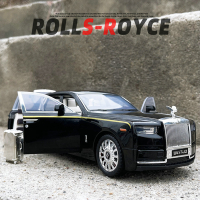 ขนาดใหญ่ขนาด1:18 Rolls-Royce Phantom ล้อแม็กรถยนต์รุ่น D Iecasts และของเล่นยานพาหนะโลหะรถของเล่นรุ่นจำลองแสงเสียงเด็กของขวัญ