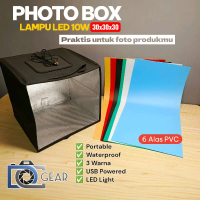 Photo Box with ring light Led 30x30x30