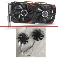 2PCS NEW Cooling Fan 4PIN 83MM RX580 8GB GPU FAN For JIESHUO RX580 VIDEO CARD FANS